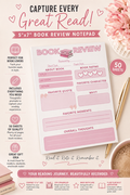 5"x7" Book Review Notepad
