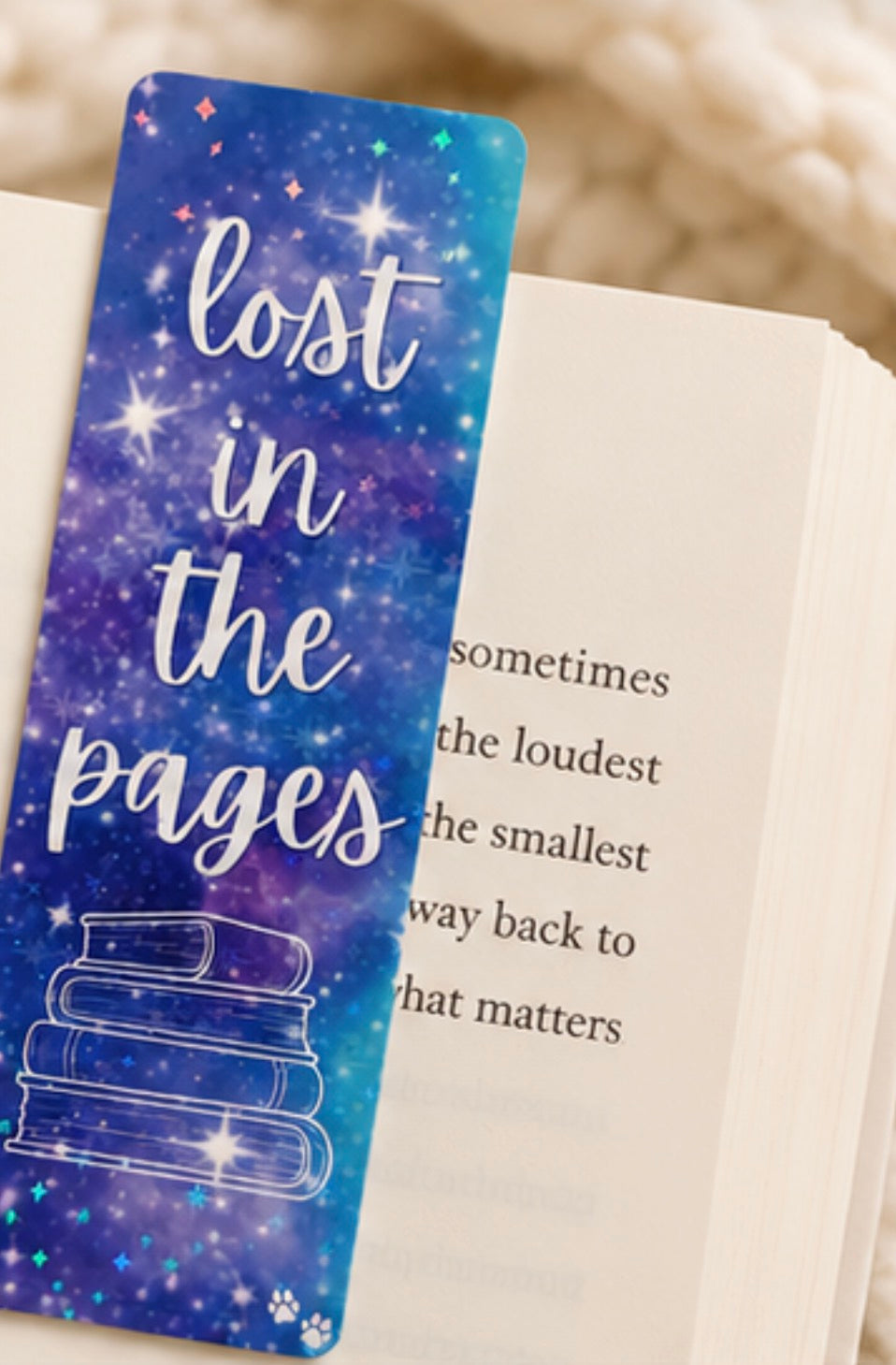 “Lost in the pages” Bookmark